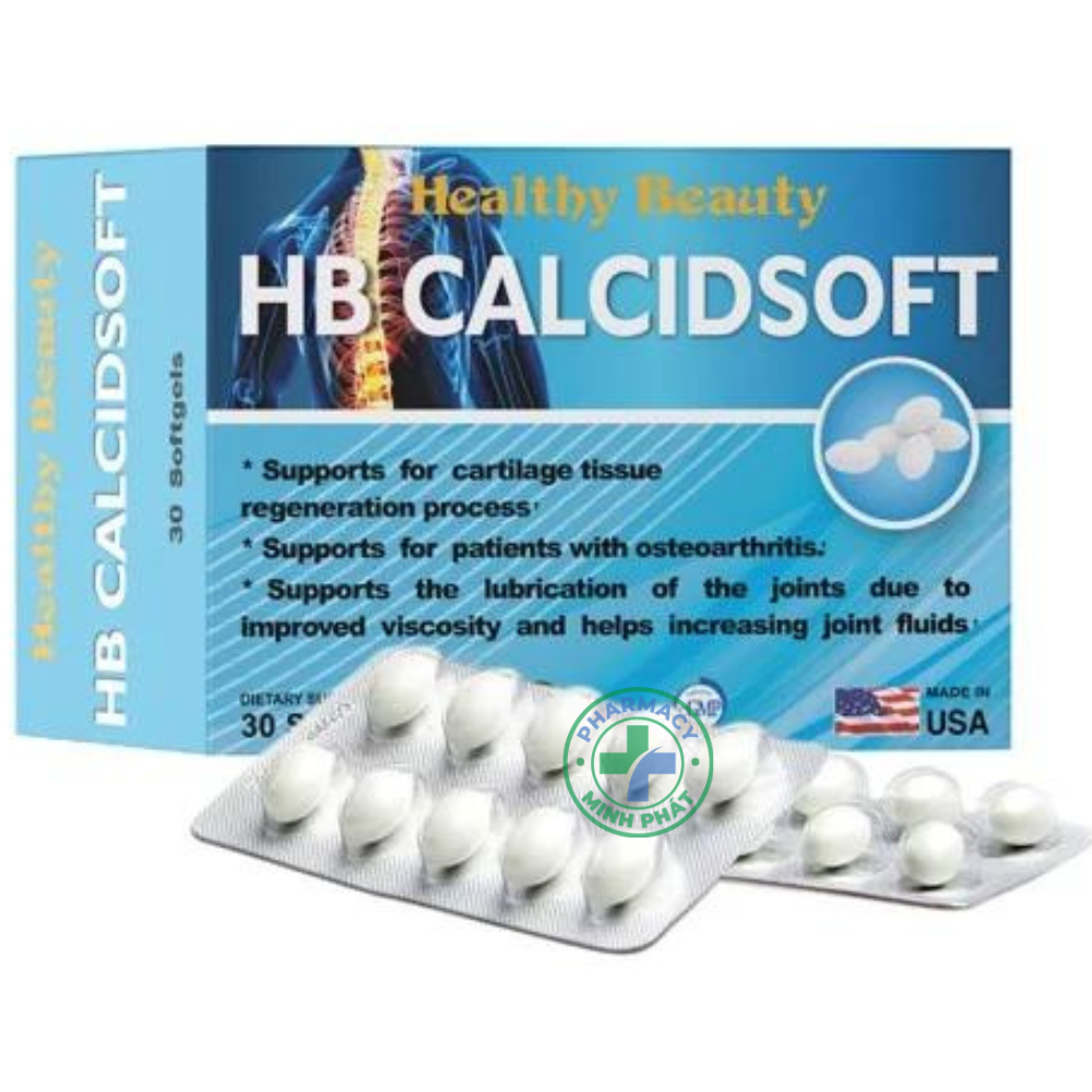 HB CALCIDSOFT - Bổ sung Calcium và Vitamin D3 giúp xương chắc khỏe.